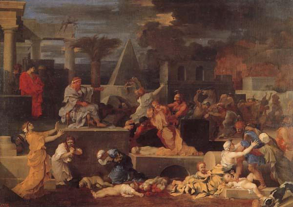Bourdon, Sebastien Slaughter of the Innocents Sweden oil painting art